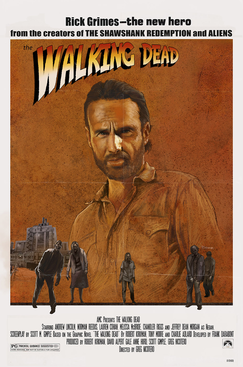 Illustration for article titled The Walking Dead Takes Over Some of the Most Famous Movie Posters Ever